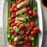 Roasted Asparagus Salad with Fried Halloumi and Fresh Tomatoes Recipe