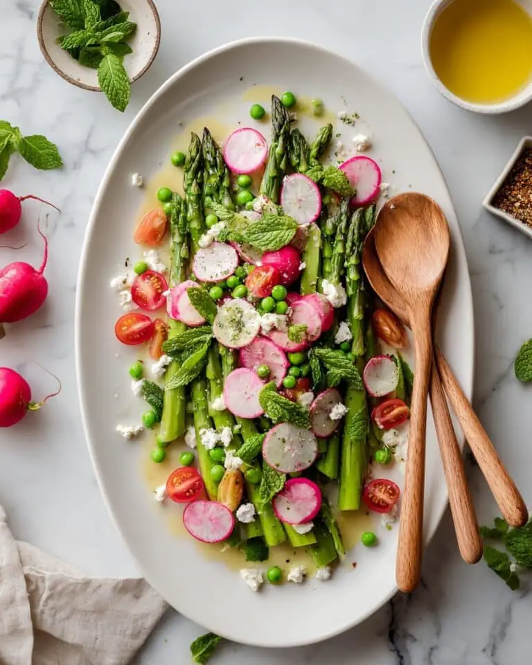 Asparagus and Cherry Tomato Salad with Fresh Herbs and Feta Recipe