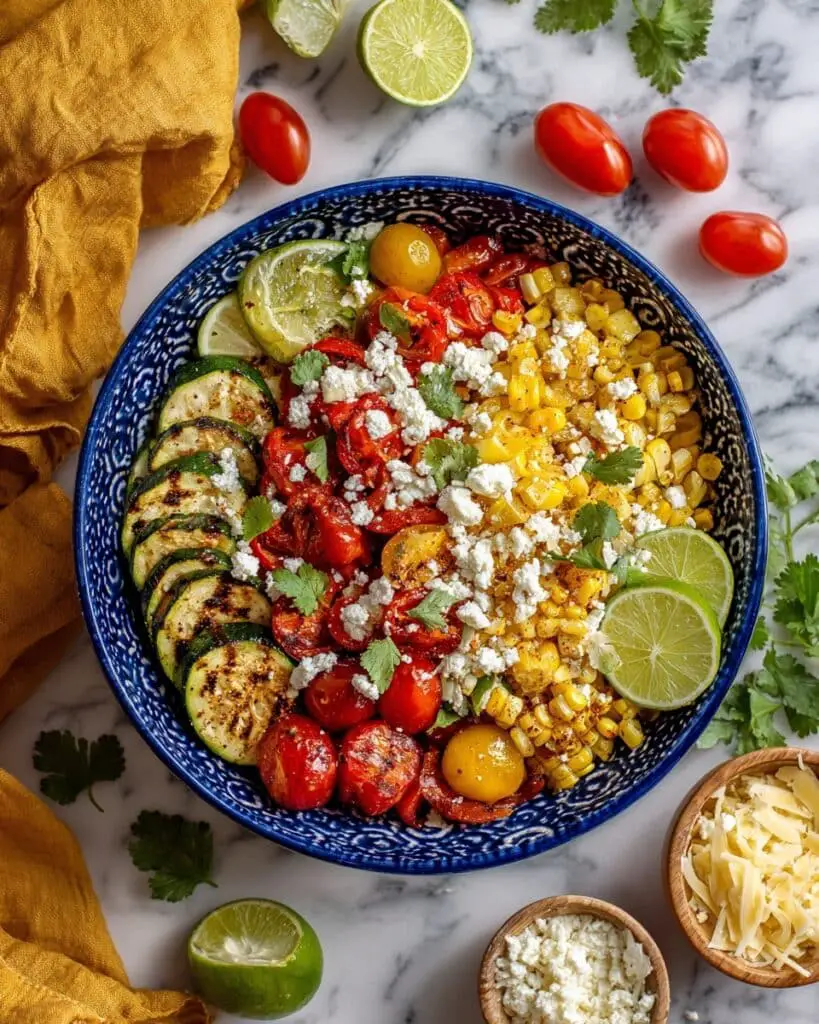 20 Minute Zucchini and Corn Fiesta Salad Recipe