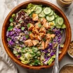Miso-Ginger Salmon Crispy Rice Salad Recipe