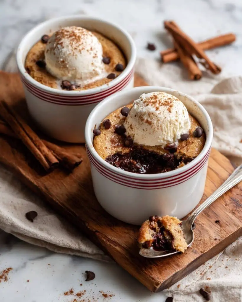 Pumpkin Mug Cake with Chocolate Chips and Spices Recipe
