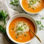 Carrot Parsnip Quinoa Soup with Miso and Herbs Recipe