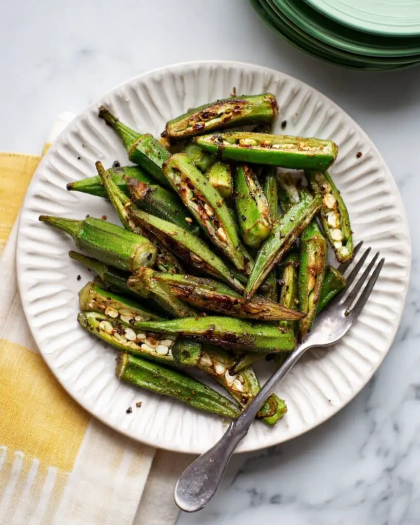 Oven Roasted Okra Recipe