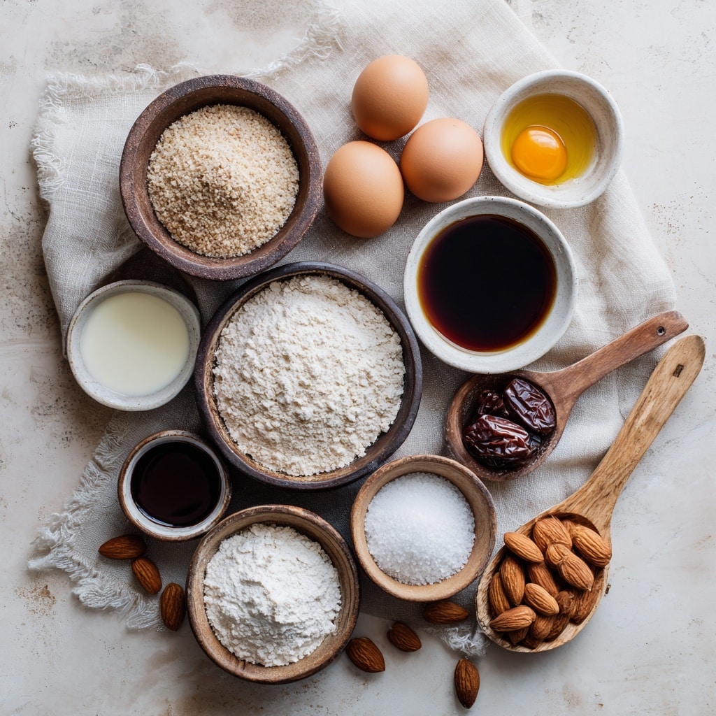 A white bowl sits on a white marbled surface, filled with a mixture of ingredients before being mixed. Inside the bowl, there are three main layers: a clump of yellow softened butter resting on the left side, a mound of light beige flour in the center, and a shiny layer of dark brown liquid, likely syrup or melted sugar, pooling on the right side spreading towards the center. A gold spoon is placed inside the bowl on the right, partially resting in the liquid layer. The textures show the butter smooth and soft, the flour dry and crumbly, and the liquid glossy and thick. The overall scene is bright with neutral tones and soft natural light. photo taken with an iphone --ar 4:5 --v 7