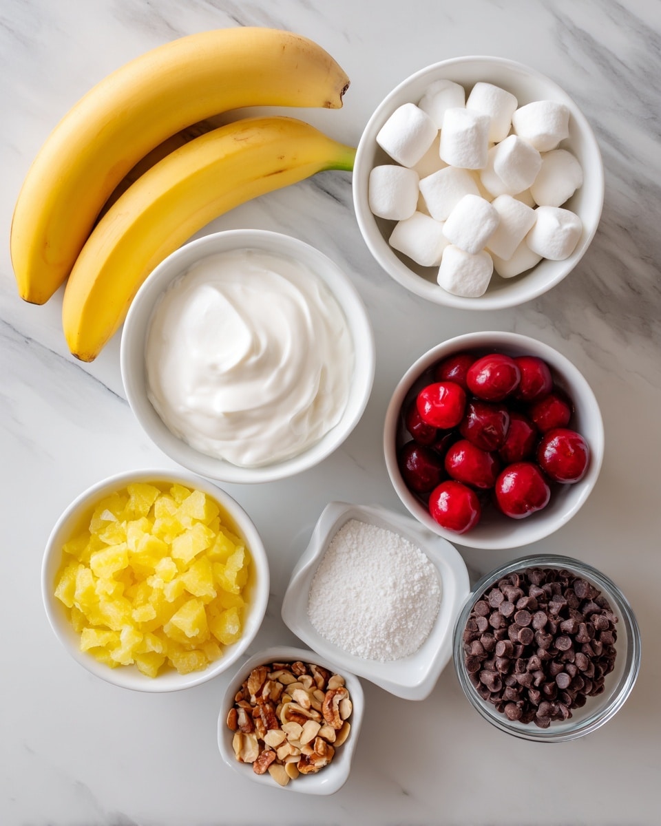 A clear glass bowl sits on a white marbled surface filled with a thick, fluffy white mixture that looks soft and slightly uneven in texture. A pink spatula is partly dipped into the mixture on the right side of the bowl, with some of the mixture clinging to it. There is no distinct layering visible, just the creamy white mix that looks light and airy. photo taken with an iphone --ar 4:5 --v 7