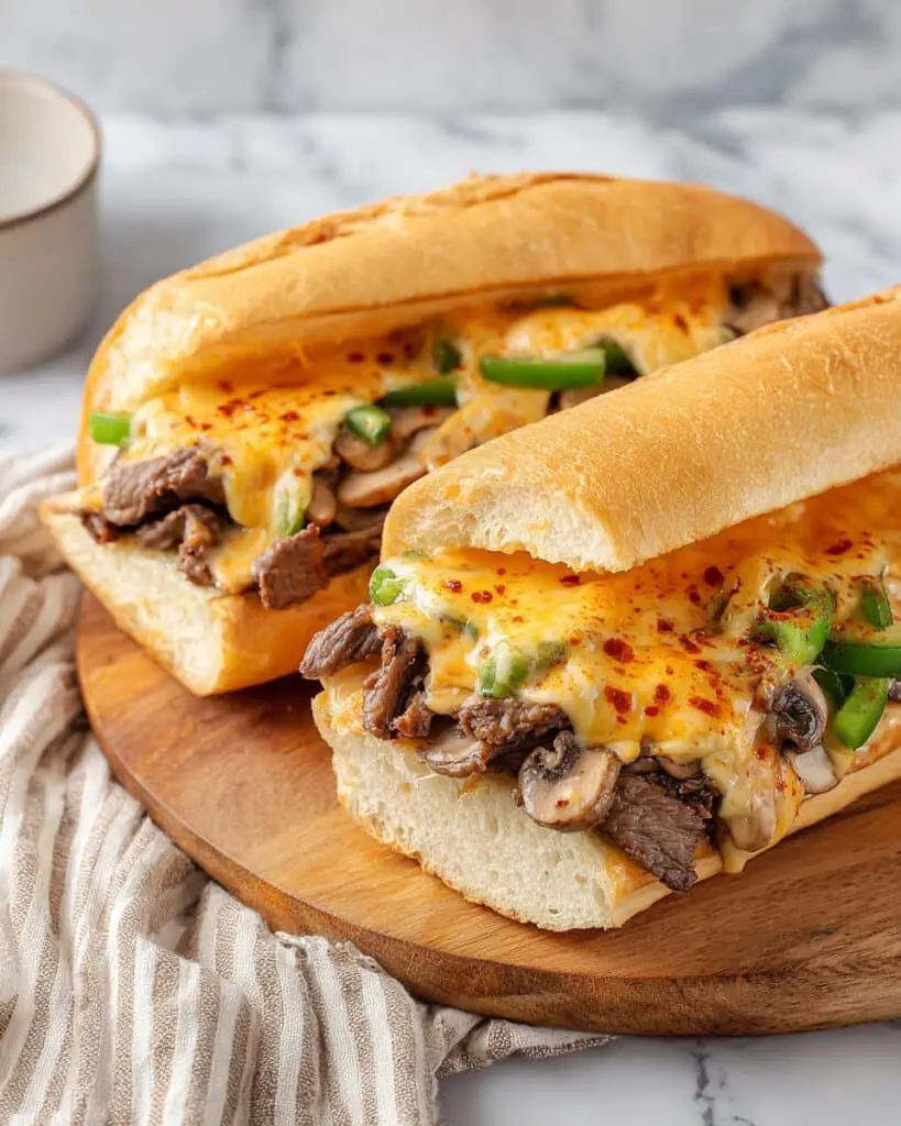 The Best Queso Cheesesteak Grilled Sandwich Recipe
