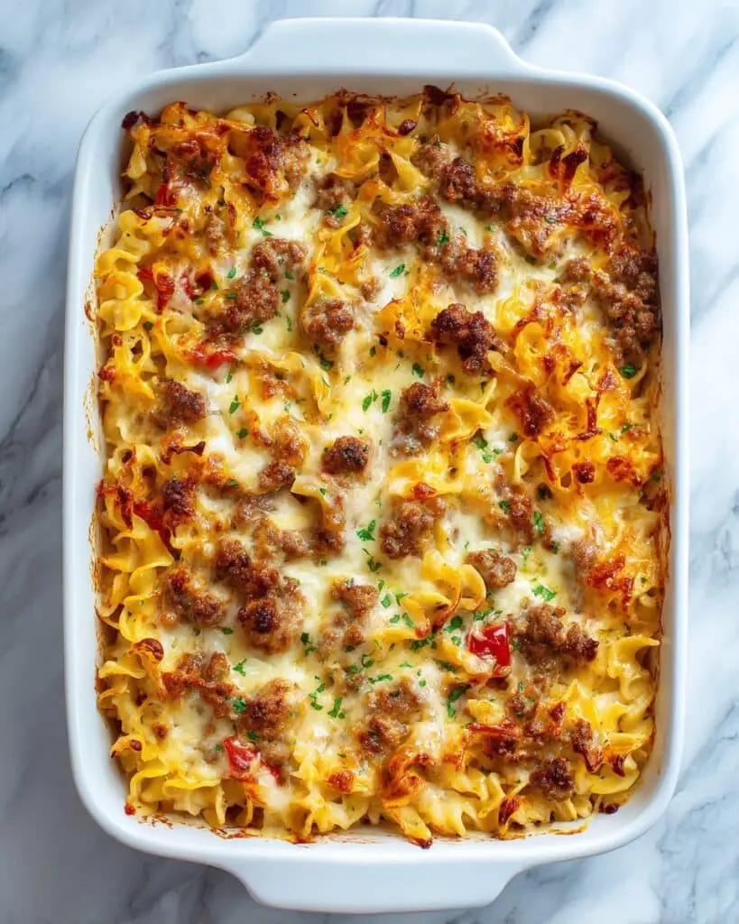 Old-Fashioned Beef Noodle Casserole Recipe