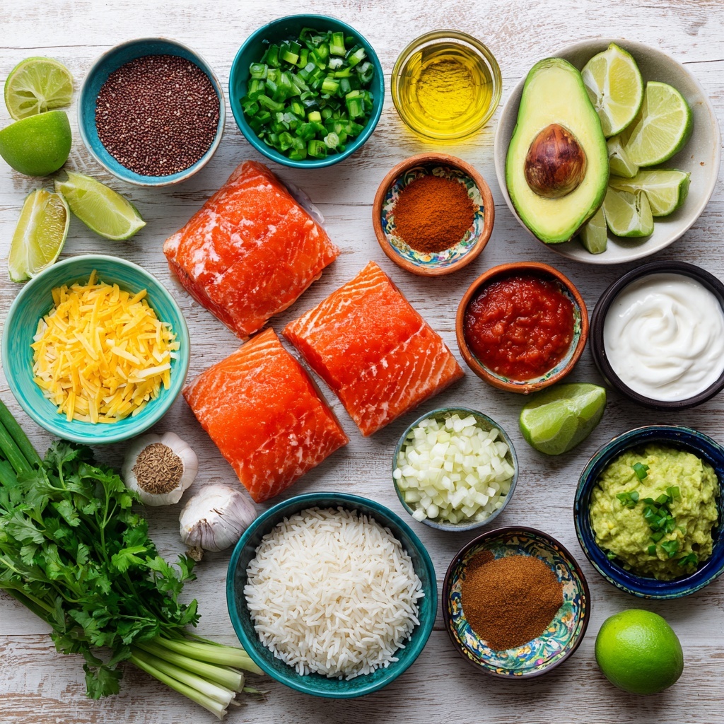 Two pieces of cooked salmon fillets lie side by side on a baking sheet lined with white parchment paper. Each fillet is covered in a dark, slightly crispy spice rub that has a deep reddish-brown color, with visible small textured bits of seasoning spread evenly over the surface. The fillets have a shiny look from the cooked oils and spices, and the edges are slightly darker. The baking sheet has a worn metal rim, and the background has a white marbled texture. photo taken with an iphone --ar 4:5 --v 7