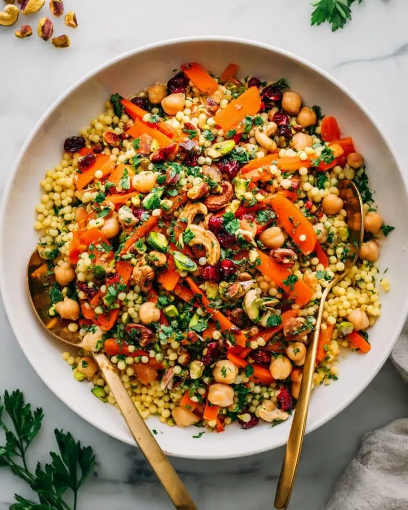 High-Protein Curry Chickpea Couscous Salad Recipe