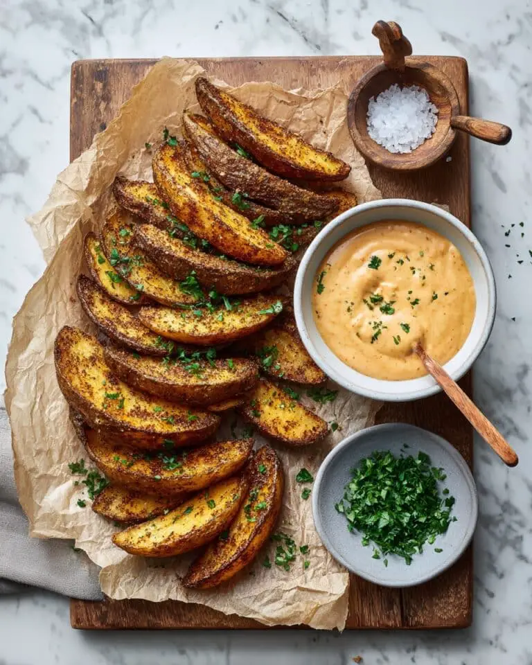 Seasoned Homemade Potato Wedges Recipe