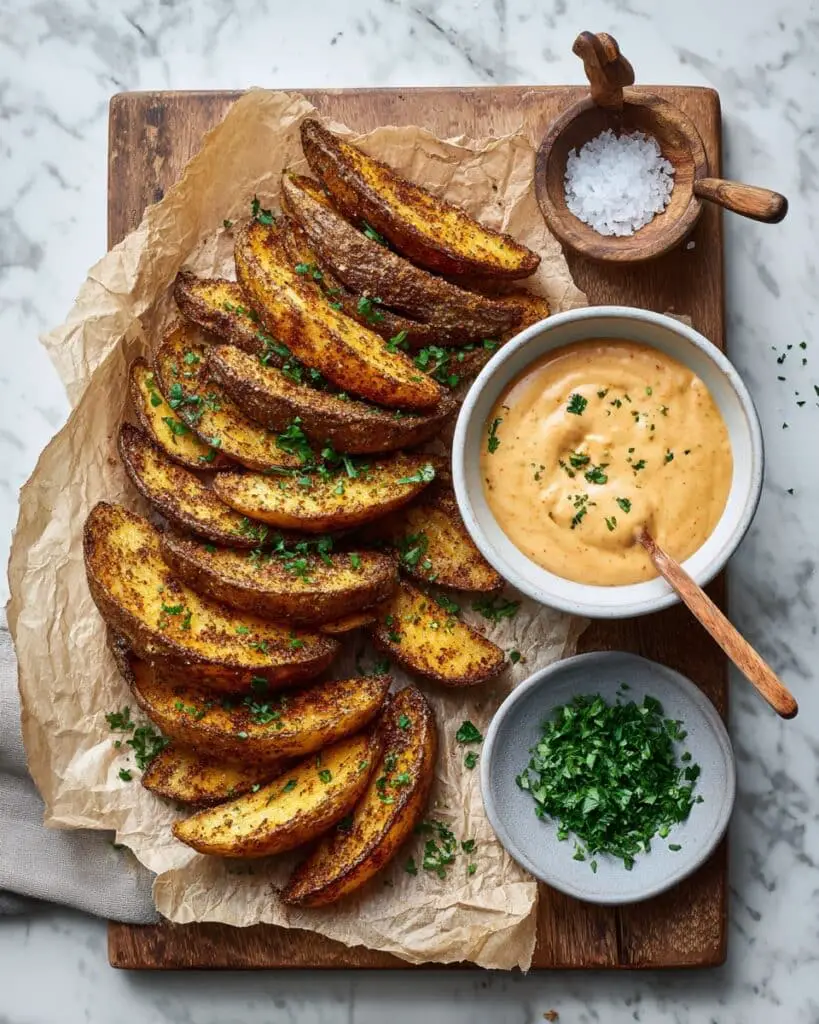 Seasoned Homemade Potato Wedges Recipe