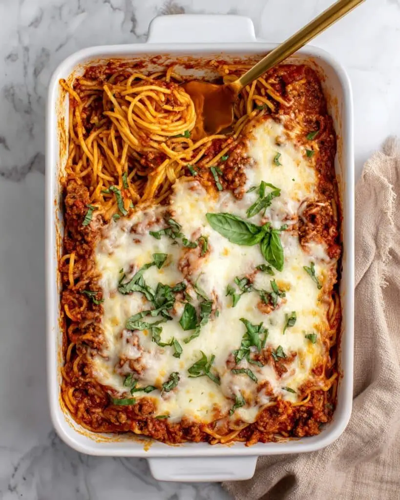 Easy Baked Spaghetti Recipe