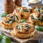 Easy Spinach Artichoke Dip Pinwheels Recipe