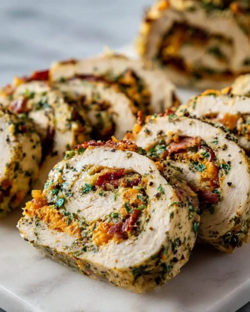 Cheddar and Broccoli Chicken Roulade Recipe