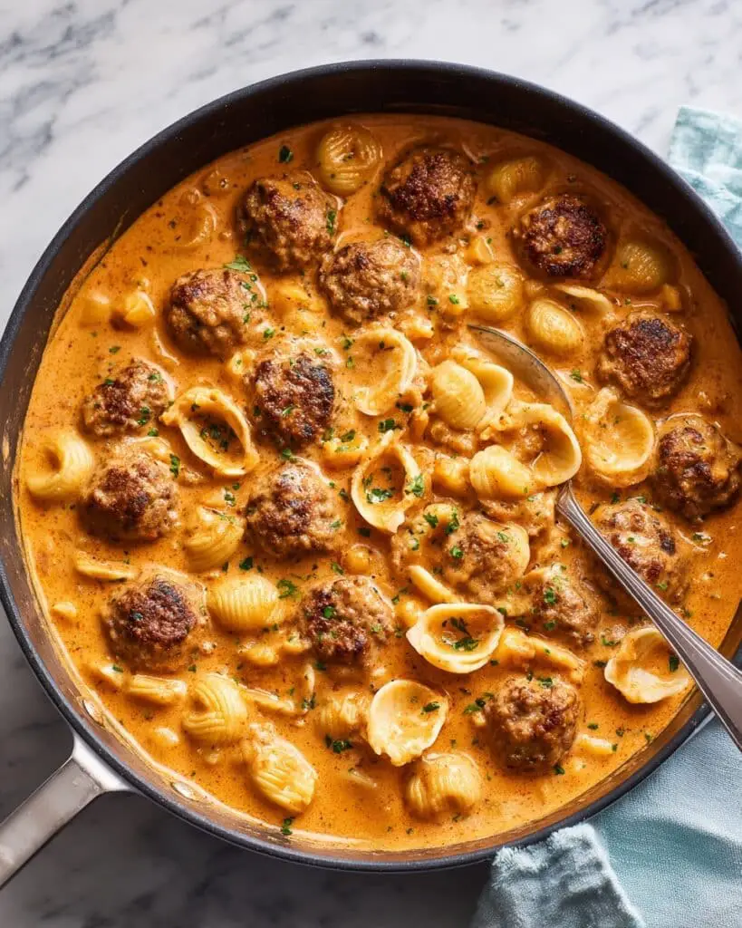 Meatball Pasta (One Pot!) Recipe