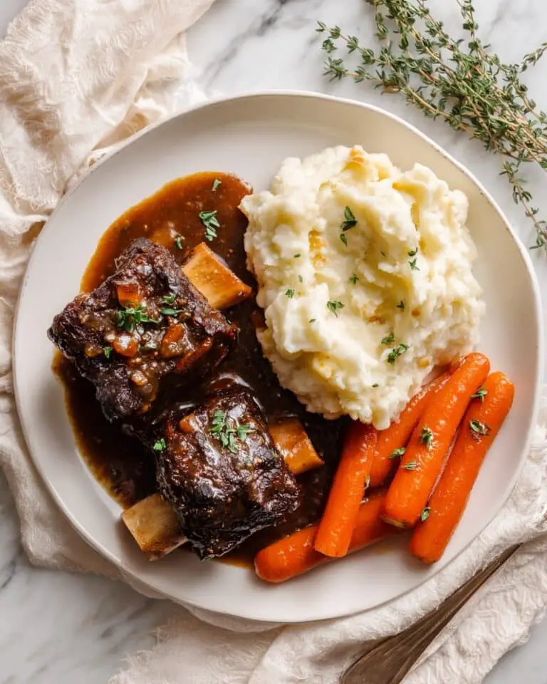 Slow Cooker Short Ribs with Red Wine and Carrots Recipe