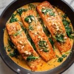 25-Minute Pan-Seared Trout with Creamy Pesto Sauce Recipe