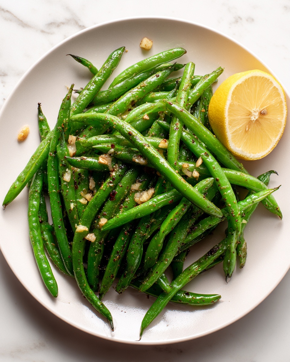 15-Minute Blistered Haricots Verts with Garlic Recipe - Recipe Image