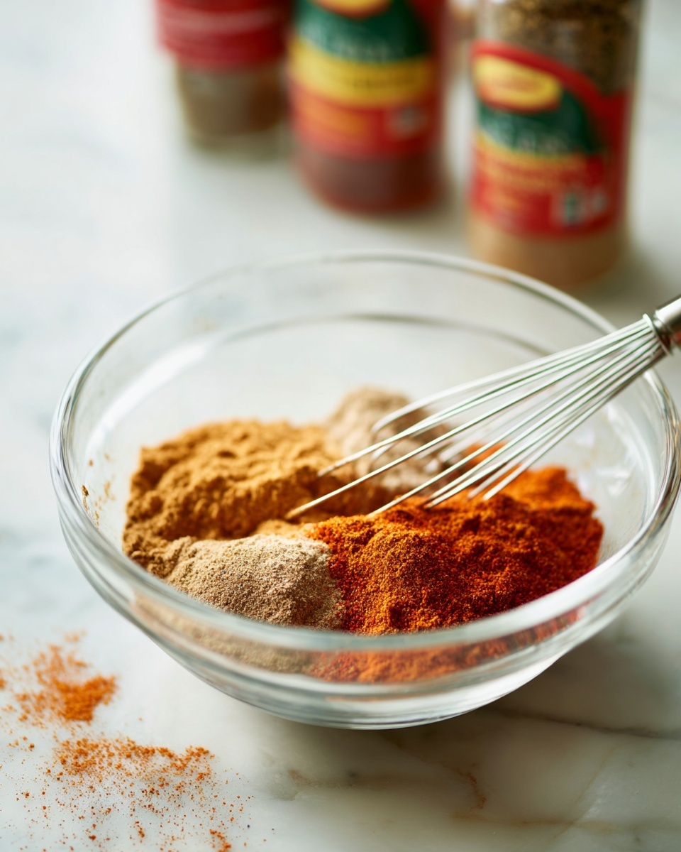 A black bowl holds a base layer of white rice with a few green cilantro leaves on the side. On top, there is a skewer with five thick, brown grilled meat cubes on one side and another skewer held by a fork with five colorful grilled vegetables including red, yellow, green, orange, and purple pieces with visible char marks. The background shows a green drink in a clear glass and a fresh lime slice, all resting on a white marbled surface. Photo taken with an iphone --ar 4:5 --v 7