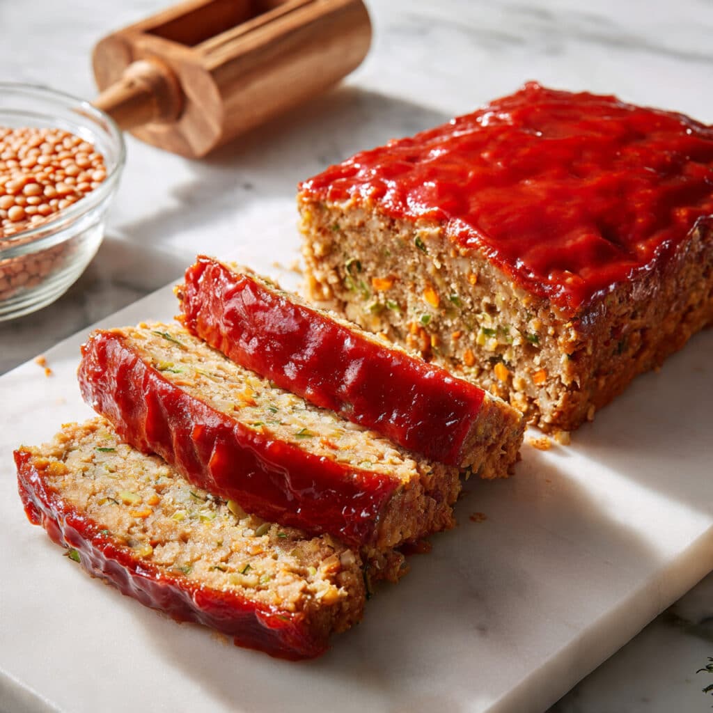 Lentil Loaf with Tomato Glaze Recipe