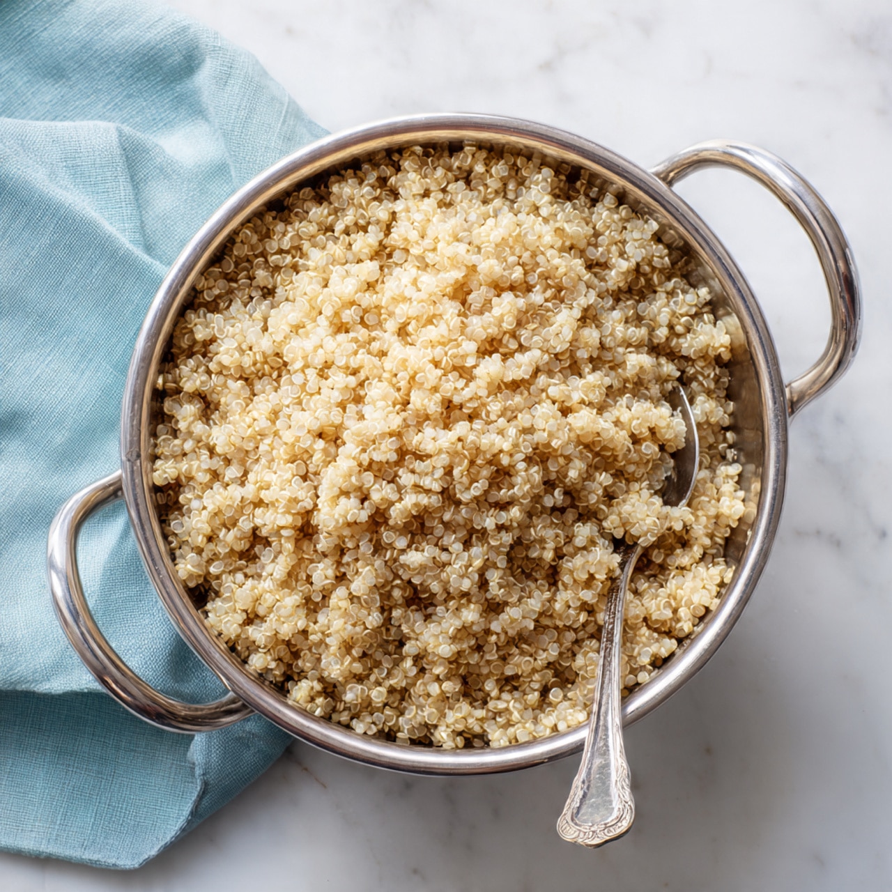 Kale Quinoa Salad with Edamame, Feta, and Lemon-Dill Dressing Recipe - Recipe Image