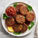 Creamy Lentil Patties with Lemon and Parsley Recipe