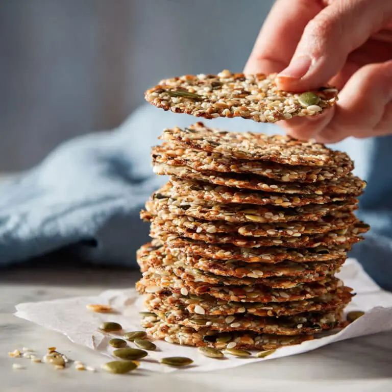 Crispy Seed Crackers (Easy, Healthy, No Flour Recipe) Recipe