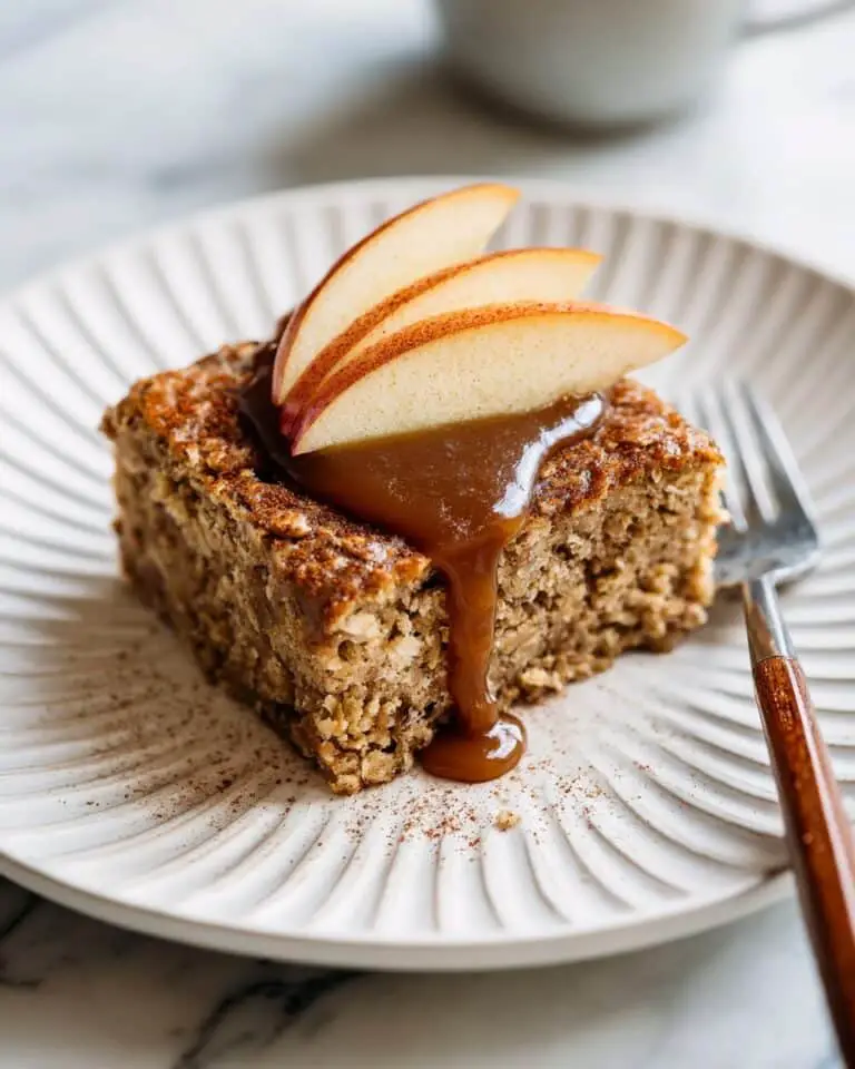 Baked Apple Oatmeal with Caramel Recipe