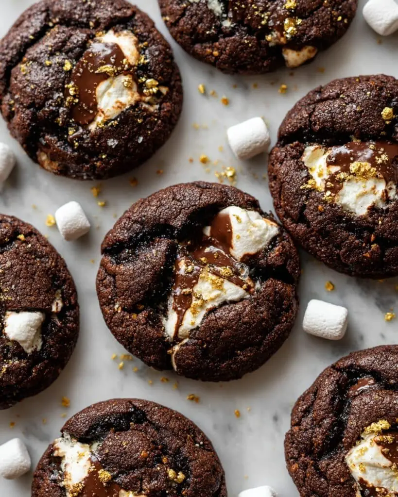 Chocolate Marshmallow Cookies Recipe