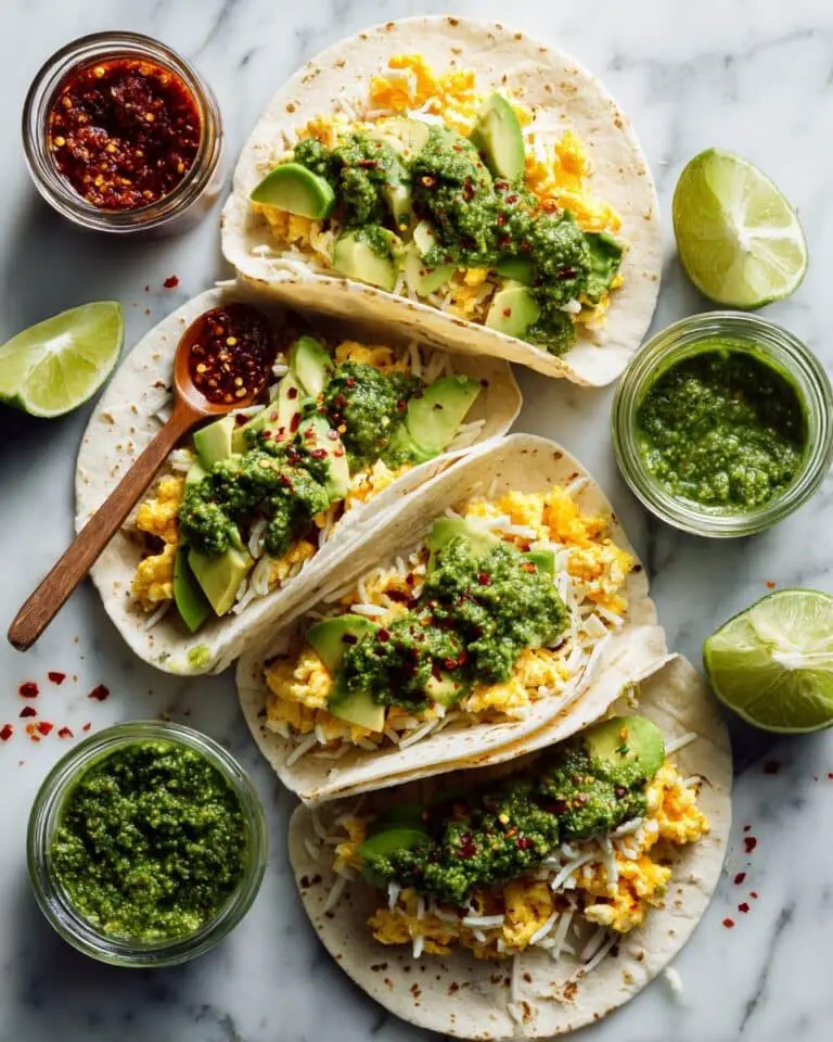 Avo Chimichurri Breakfast Tacos Recipe
