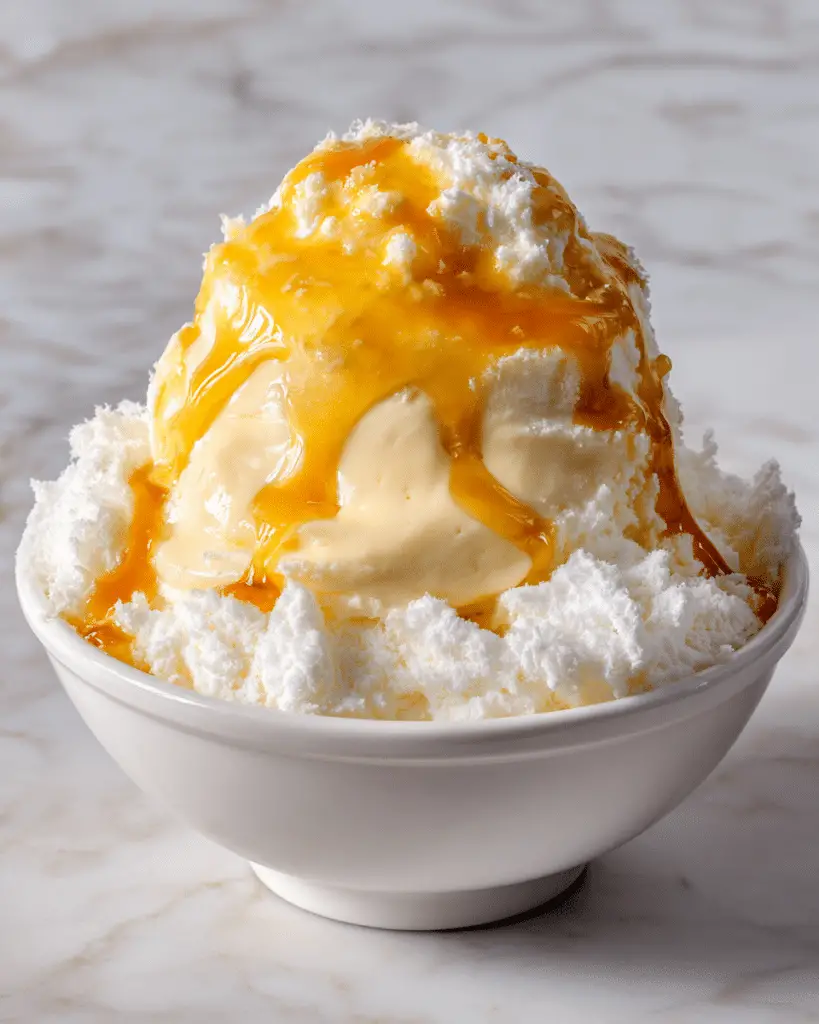 Snow Ice Cream with Condensed Milk Recipe