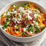 Ribboned Rainbow Carrot Salad with Quinoa Recipe
