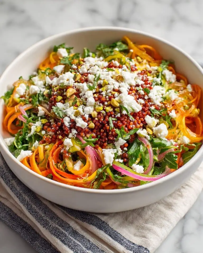 Ribboned Rainbow Carrot Salad with Quinoa Recipe