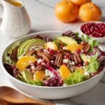 Mandarin Orange Salad with Citrus Dressing and Pecan Toppings Recipe