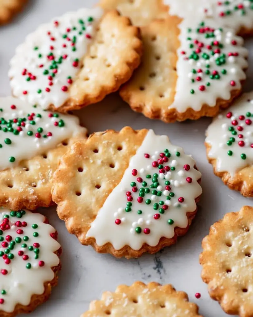 Ritz Cracker Cookies with Peanut Butter and White Chocolate Recipe