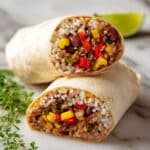 Black Bean Veggie Burritos Recipe