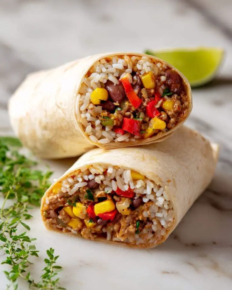 Black Bean Veggie Burritos Recipe