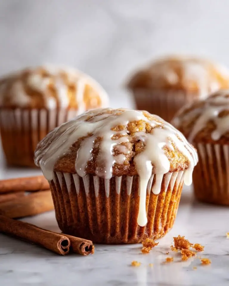 Keto Gingerbread Muffins with Keto-Friendly Glaze Recipe
