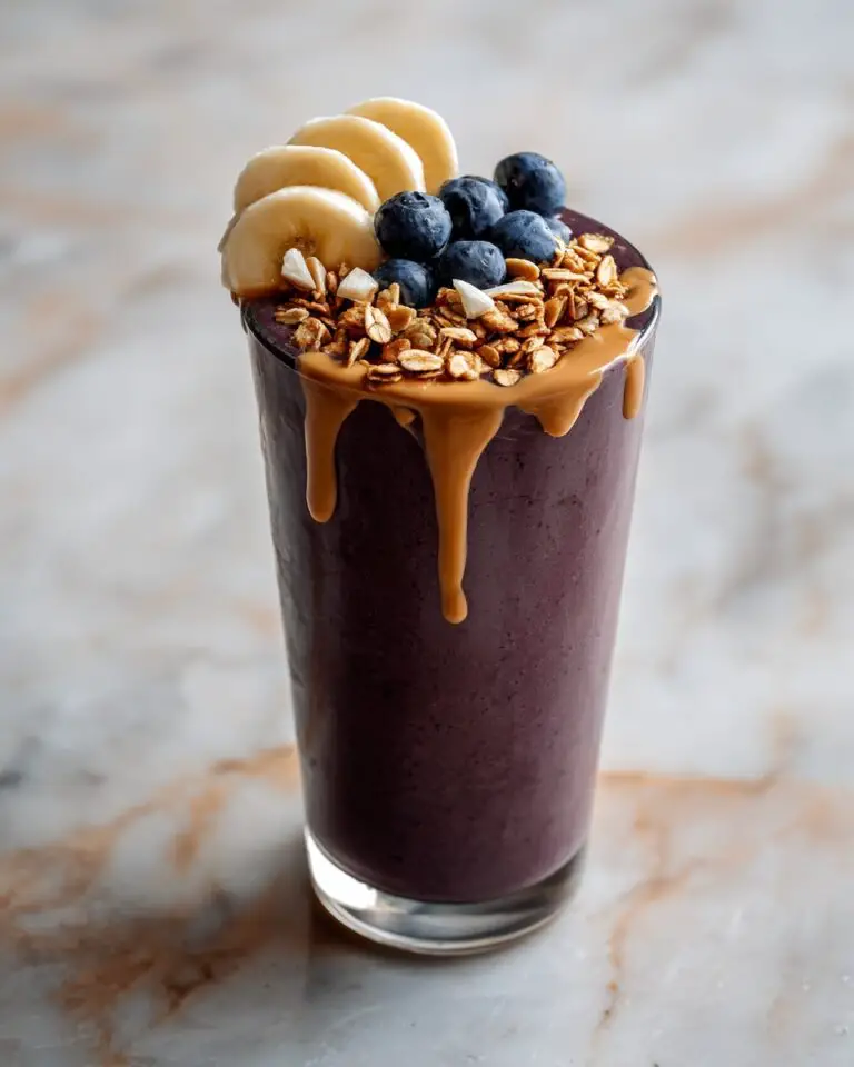 Peanut Butter Blueberry Banana Smoothie Recipe