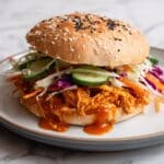 Slow Cooker Gochujang Chicken Sandwiches Recipe