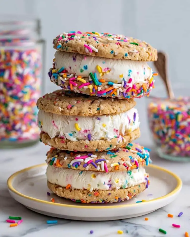Funfetti Birthday Cake Ice Cream Sandwiches Recipe