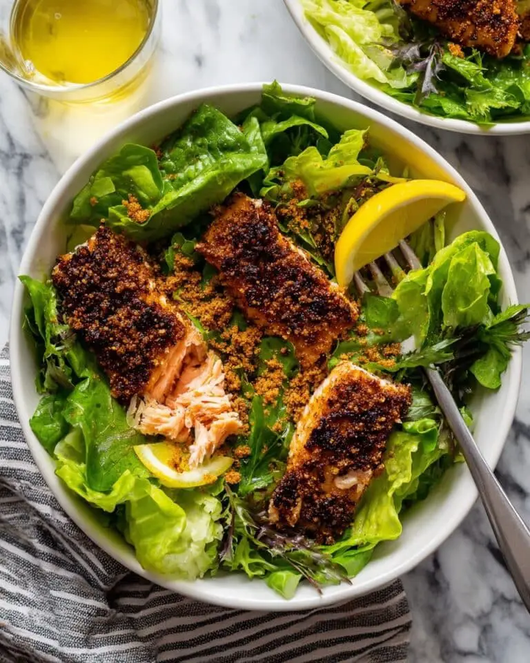 The Ultimate Blackened Salmon Caesar Salad Recipe