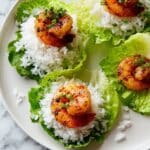 Peanut and Calabrian Chili Shrimp Lettuce Wraps Recipe