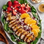 Strawberry Chicken Spinach Salad Recipe
