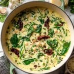 Creamy Tuscan Chickpeas with Sun-Dried Tomatoes and Spinach Recipe