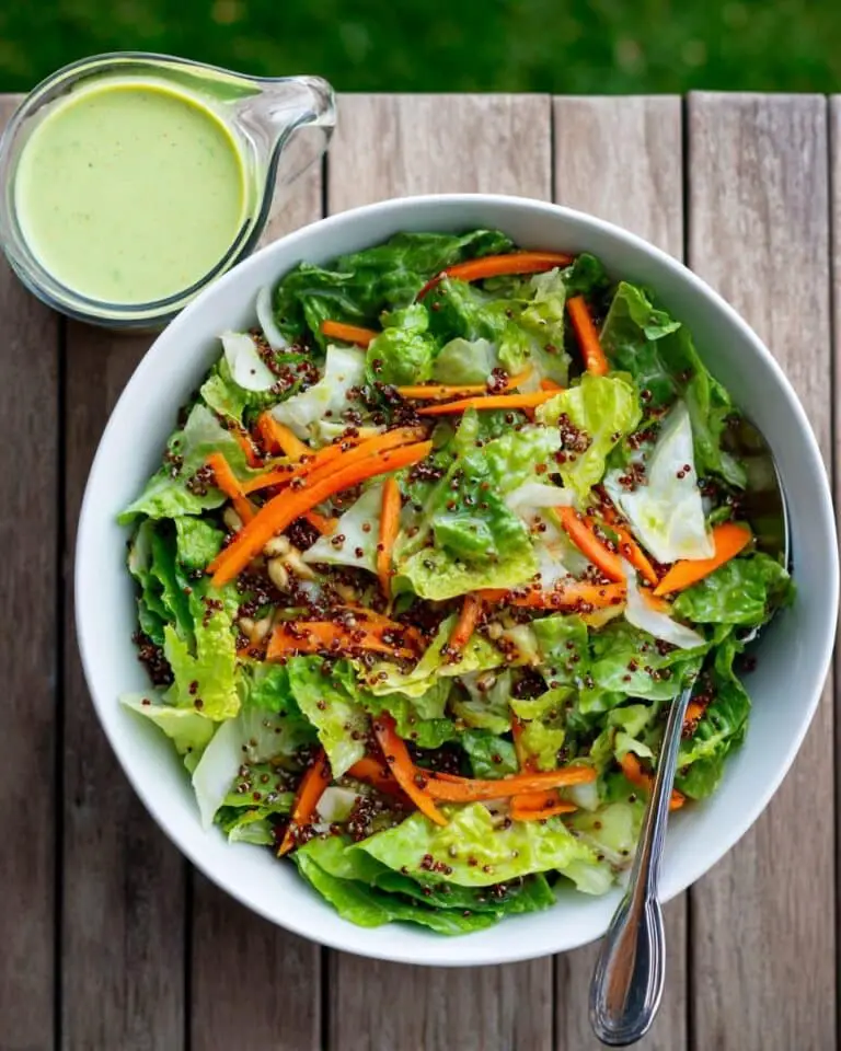 Mega Crunchy Romaine Salad with Quinoa Recipe