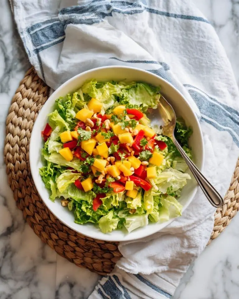 Thai Mango Salad with Peanut Dressing Recipe