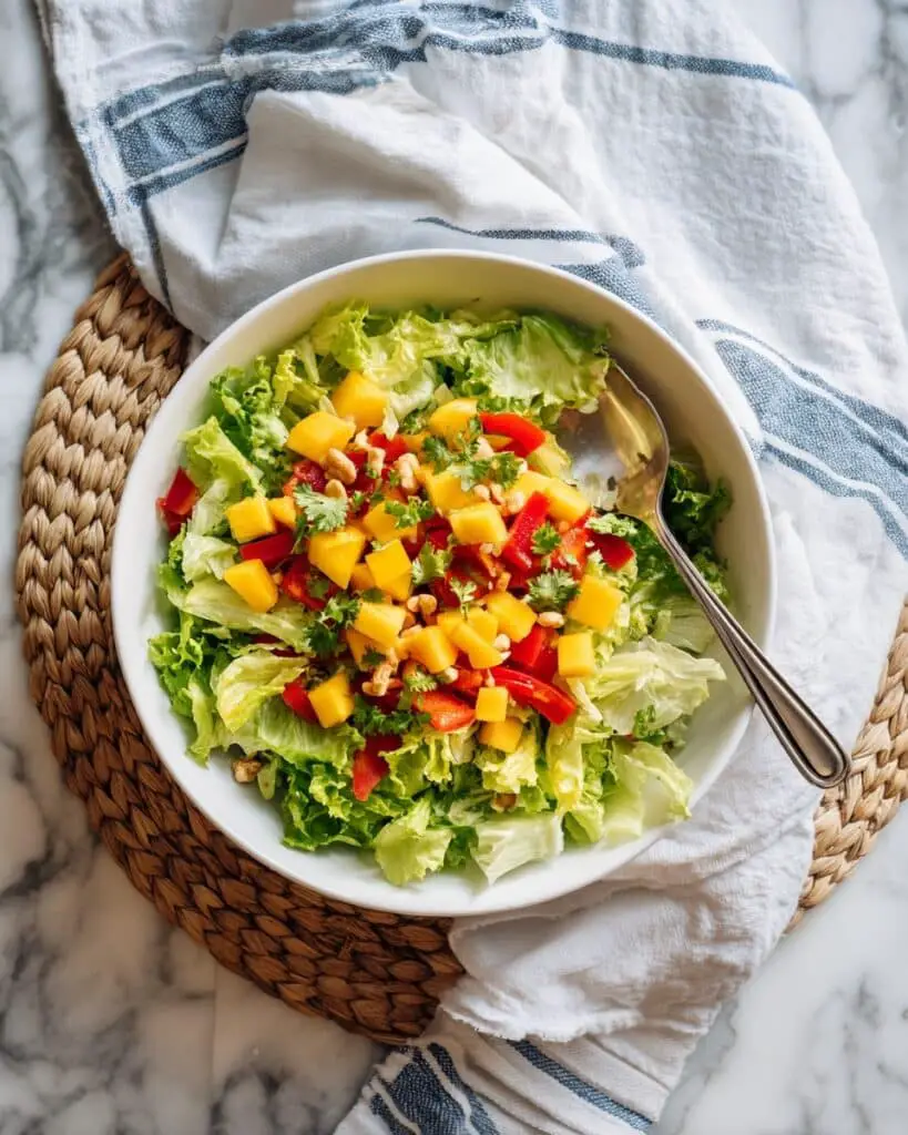 Thai Mango Salad with Peanut Dressing Recipe