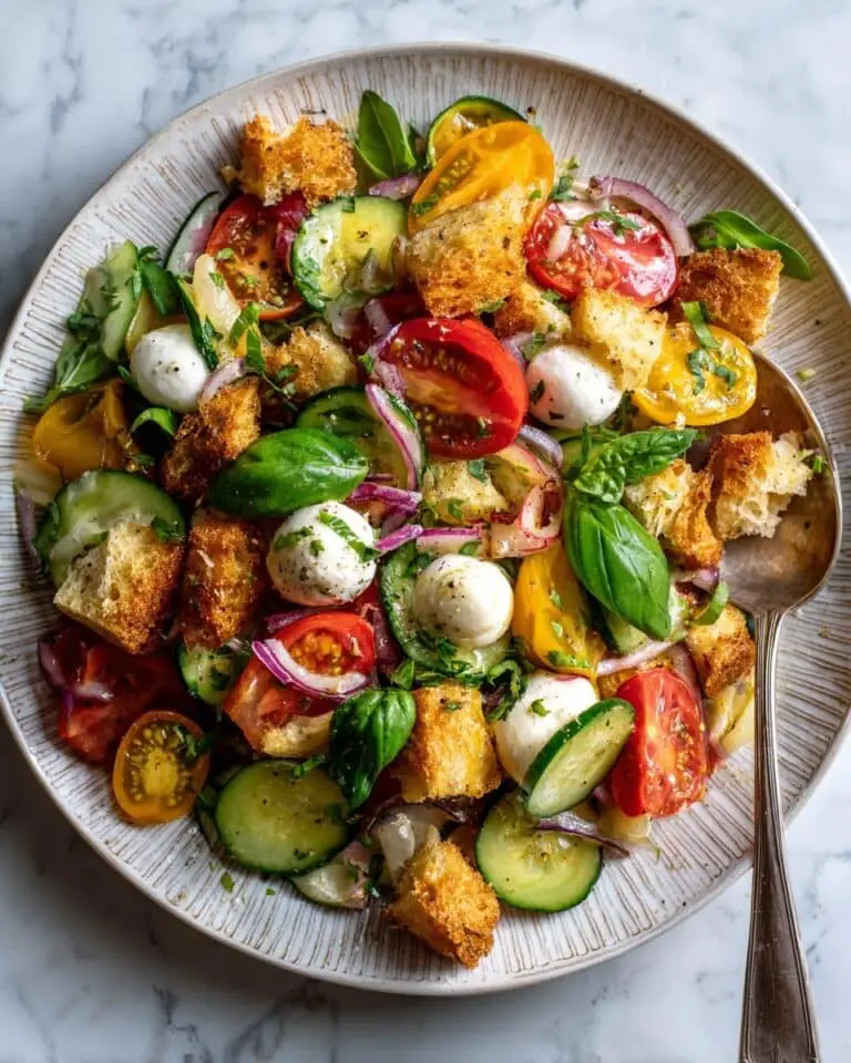 Layered Panzanella Salad Recipe