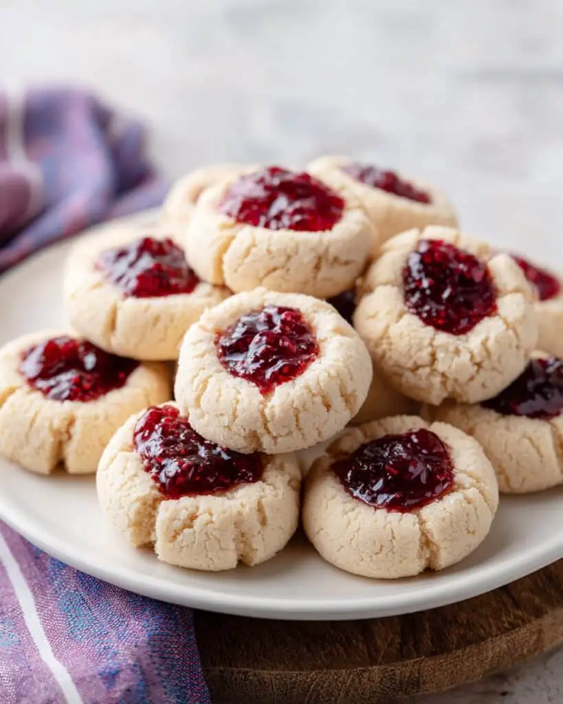 Maple Almond Thumbprint Cookies Recipe